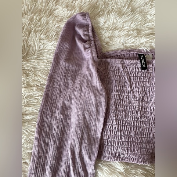 LILAC CROP PUFF LONG SLEEVE BLOUSE /// H&M DIVIDED - Picture 3 of 3